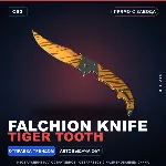 ★ Falchion Knife | Tiger Tooth | Прямо с завода · Скин Counter-Strike 2