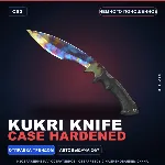 ★ Kukri Knife | Case Hardened | Немного поношенное · Скин Counter-Strike 2