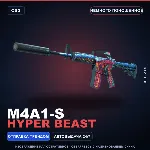 M4A1-S | Hyper Beast | Немного поношенное · Скин Counter-Strike 2