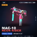 StatTrak™ MAC-10 | Neon Rider | После полевых испытаний · Скин Counter-Strike 2