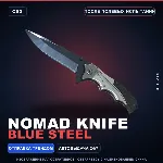 ★ Nomad Knife | Blue Steel | После полевых испытаний · Скин Counter-Strike 2