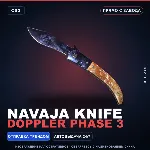 ★ Navaja Knife | Doppler Phase 3 | Прямо с завода · Скин Counter-Strike 2