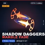★ StatTrak™ Shadow Daggers | Marble Fade | Прямо с завода · Скин Counter-Strike 2