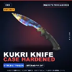 ★ StatTrak™ Kukri Knife | Case Hardened | Немного поношенное · Скин Counter-Strike 2