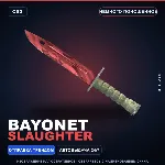 ★ Bayonet | Slaughter | Немного поношенное · Скин Counter-Strike 2