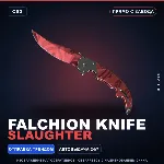 ★ Falchion Knife | Slaughter | Прямо с завода · Скин Counter-Strike 2