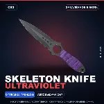 ★ Skeleton Knife | Ultraviolet | Закалённое в боях · Скин Counter-Strike 2