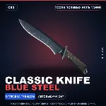 ★ Classic Knife | Blue Steel | После полевых испытаний · Скин Counter-Strike 2