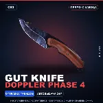 ★ Gut Knife | Doppler Phase 4 | Прямо с завода · Скин Counter-Strike 2
