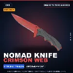 ★ StatTrak™ Nomad Knife | Crimson Web | Немного поношенное · Скин Counter-Strike 2
