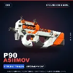 P90 | Asiimov | Закалённое в боях · Скин Counter-Strike 2