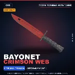 ★ StatTrak™ Bayonet | Crimson Web | После полевых испытаний · Скин Counter-Strike 2