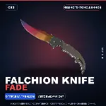 ★ Falchion Knife | Fade | Немного поношенное · Скин Counter-Strike 2