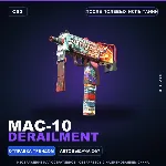 MAC-10 | Derailment | После полевых испытаний · Скин Counter-Strike 2
