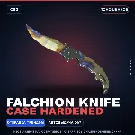 ★ Falchion Knife | Case Hardened | Поношенное · Скин Counter-Strike 2