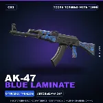 AK-47 | Blue Laminate | После полевых испытаний · Скин Counter-Strike 2