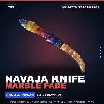 ★ Navaja Knife | Marble Fade | Немного поношенное · Скин Counter-Strike 2