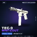 Tec-9 | Whiteout | Немного поношенное · Скин Counter-Strike 2