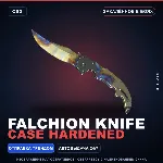 ★ Falchion Knife | Case Hardened | Закалённое в боях · Скин Counter-Strike 2