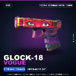 Glock-18 | Vogue | После полевых испытаний · Скин Counter-Strike 2