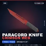 ★ Paracord Knife | Crimson Web | Поношенное · Скин Counter-Strike 2