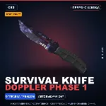 ★ StatTrak™ Survival Knife | Doppler Phase 1 | Прямо с завода · Скин Counter-Strike 2
