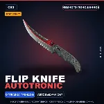 ★ StatTrak™ Flip Knife | Autotronic | Немного поношенное · Скин Counter-Strike 2