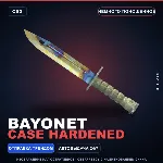 ★ Bayonet | Case Hardened | Немного поношенное · Скин Counter-Strike 2