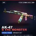 AK-47 | B the Monster | После полевых испытаний · Скин Counter-Strike 2