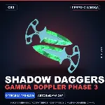★ Shadow Daggers | Gamma Doppler Phase 3 | Прямо с завода · Скин Counter-Strike 2