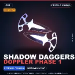 ★ StatTrak™ Shadow Daggers | Doppler Phase 1 | Прямо с завода · Скин Counter-Strike 2