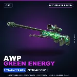 AWP | Green Energy | Закалённое в боях · Скин Counter-Strike 2 - irongamers.ru