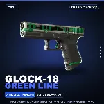 Glock-18 | Green Line | Прямо с завода · Скин Counter-Strike 2 - irongamers.ru