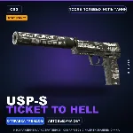StatTrak™ USP-S | Ticket to Hell | После полевых испытаний · Скин Counter-Strike 2
