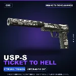 USP-S | Ticket to Hell | Немного поношенное · Скин Counter-Strike 2