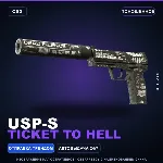 USP-S | Ticket to Hell | Поношенное · Скин Counter-Strike 2