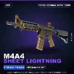 M4A4 | Sheet Lightning | После полевых испытаний · Скин Counter-Strike 2