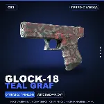 Glock-18 | Teal Graf | Прямо с завода · Скин Counter-Strike 2