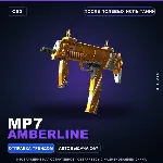 MP7 | Amberline | После полевых испытаний · Скин Counter-Strike 2