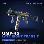 UMP-45 | Late Night Transit | Немного поношенное · Скин Counter-Strike 2