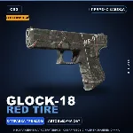 Сувенирный Glock-18 | Red Tire | Прямо с завода · Скин Counter-Strike 2