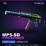 MP5-SD | Phosphor | Поношенное · Скин Counter-Strike 2 - irongamers.ru