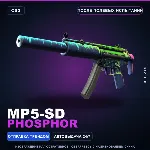 MP5-SD | Phosphor | После полевых испытаний · Скин Counter-Strike 2 - irongamers.ru