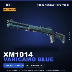 Сувенирный XM1014 | VariCamo Blue | После полевых испытаний · Скин Counter-Strike 2