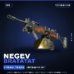 Negev | Bratatat | Поношенное · Скин Counter-Strike 2