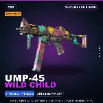 StatTrak™ UMP-45 | Wild Child | Закалённое в боях · Скин Counter-Strike 2