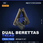 StatTrak™ Dual Berettas | Tread | Немного поношенное · Скин Counter-Strike 2
