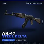 AK-47 | Steel Delta | Немного поношенное · Скин Counter-Strike 2
