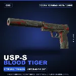 USP-S | Blood Tiger | После полевых испытаний · Скин Counter-Strike 2