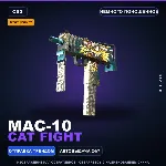 StatTrak™ MAC-10 | Cat Fight | Немного поношенное · Скин Counter-Strike 2
